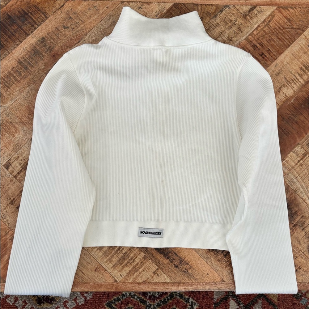 🏃🏽♀️🛤️NWT Ribbed Track Jacket Sz XL🛤️🏃🏽♀️ - Picture 6 of 10